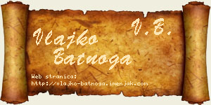 Vlajko Batnoga vizit kartica